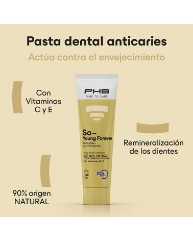 Pasta dentífrica PHB Time to Care® So Young Forever 75ml